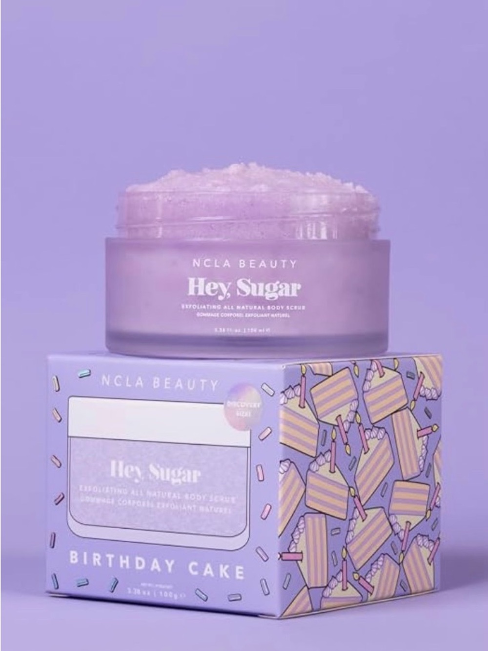 Hey Sugar Birthday Cake Exfoliating Body Scrub - Lavender